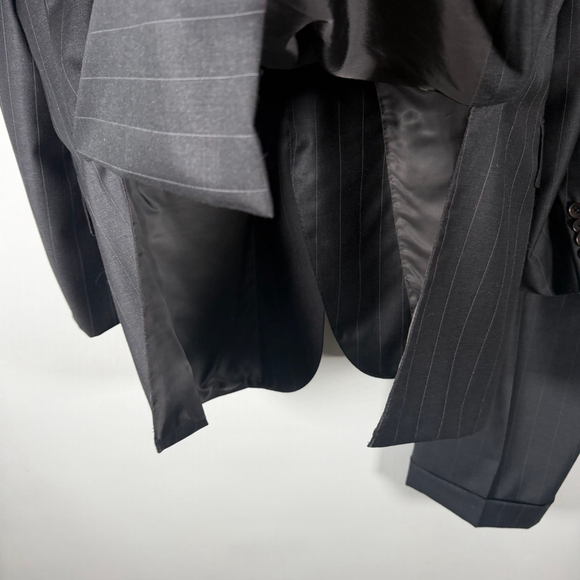 Ermenegildo Zegna Trofeo Charcoal Pinstripe Suit Set Mens Size IT 54 R US 44 R - Picture 8 of 16
